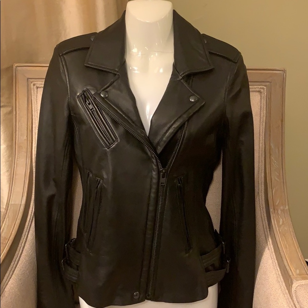 Iro Han black moto jacket